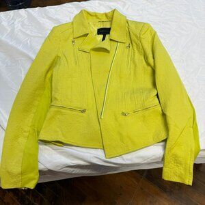 BCBGMaxazria Women's Jacket - Yellow / Green - Size M